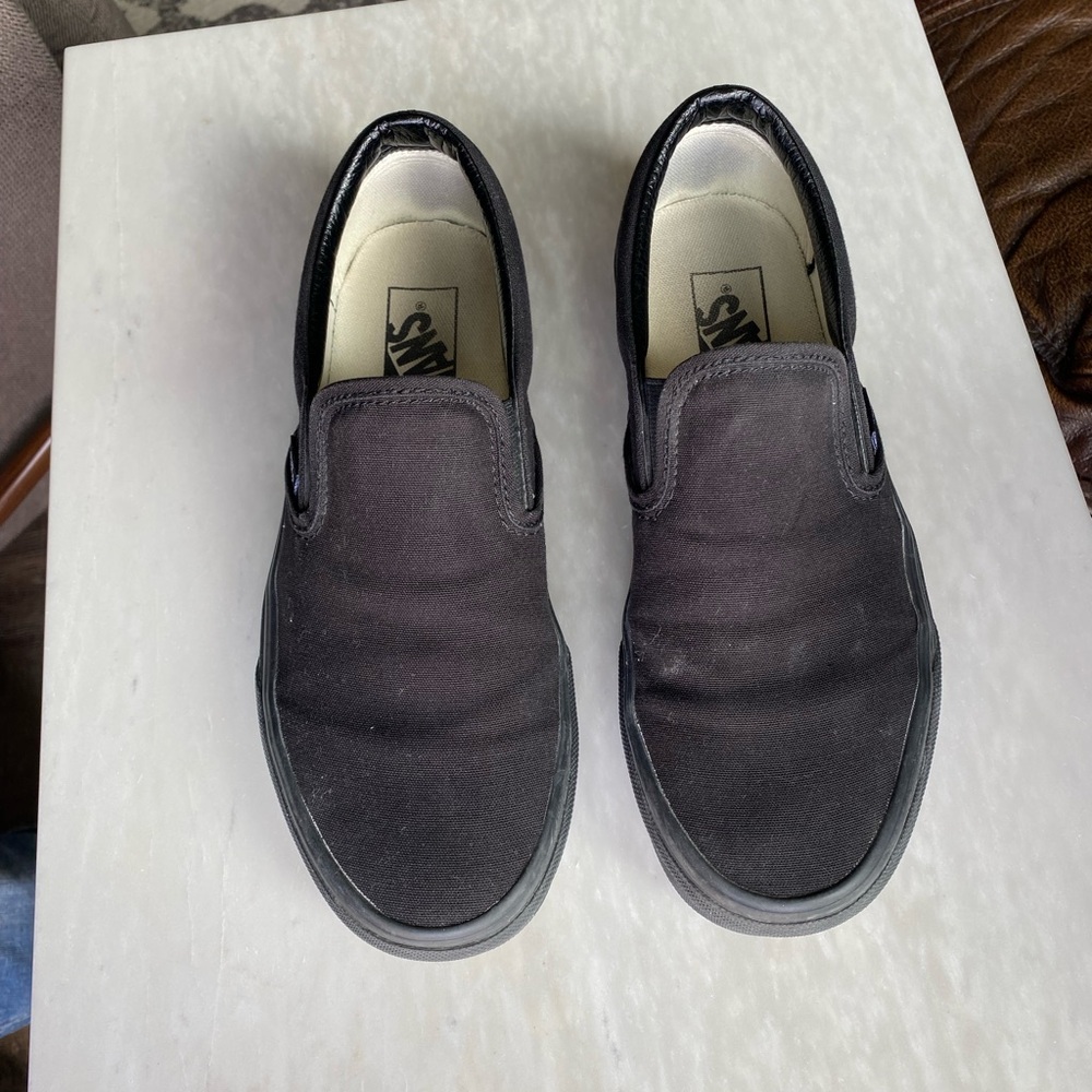 Vans Black Slip-On Sneakers